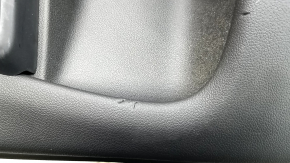 Door trim, rear right card, BMW X5 G05 19-23, black/Canberra-Beige leather, without curtain, Fineline Stripe wood insert, beige leather armrest, with handle and overlays, with backlight, scratches