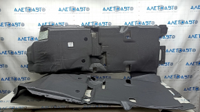 Front floor covering for Lexus NX200t NX300 15-21 Base, black, dry-cleanable, torn