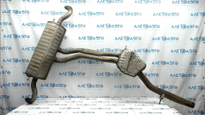 Rear muffler with barrel for Audi Q8 19-25 3.0T MHEV complete