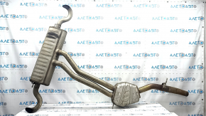 Rear muffler with barrel for Audi Q8 19-25 3.0T MHEV complete