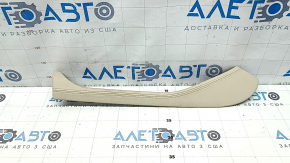 Upper right side center console trim for BMW X5 G05 19-22 Elfenbein-Weiss leather, scratches