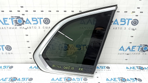 Rear right fixed glass window for BMW X5 G05 19-24 with chrome molding, tinted, worn seal