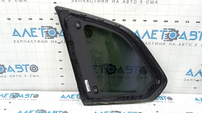 Rear right fixed glass window for BMW X5 G05 19-24 with chrome molding, tinted, worn seal