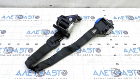 Rear right seat belt, paired with a pyropaque cartridge, Ford Fusion mk5 15-20, black, torn