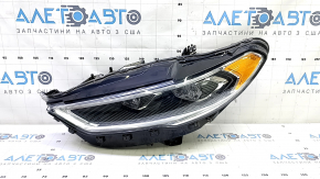 Left front headlight assembly for Ford Fusion mk5 17-20 LED, with DRL, sand