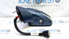 Left side mirror assembly for Ford Fusion mk5 13-20, 14 pins, BSM, auto-dimming, turn signal, heated, backlit, blue