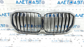 Radiator grill BMW X5 G05 19-23 chrome, under the camera, sand