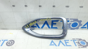 Left fog light frame for Lexus NX200t NX300h 15-17 chrome, sand