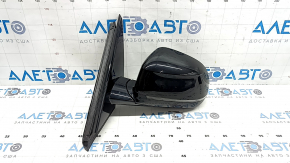 Left side mirror assembly for BMW X5 G05 19-23, 9 pins, turn signal, heated, memory, auto-dimming, BSM, camera, black, scratches