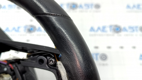 BMW X5 G05 19-24 black leather steering wheel with heating, with paddle shifters, Sport, scratches, dents, needs cleaning