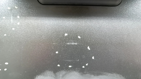 The back of the rear row of seats, center, BMW 3 G20 19-22, black leather, whitened leather, scratches on the plastic, scuffs