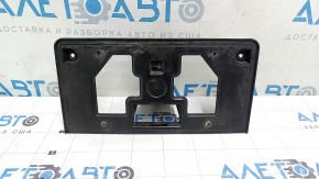 Front license plate area for a 2016-2017 Honda Accord, hybrid, with a dented guide.