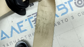 Seat belt, 2nd row, left, BMW X5 G05 19-24, light beige, dry-cleanable