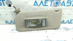 Left sun visor for Honda Accord 13-17, beige, without hook, for cleaning