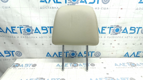 Front left headrest for Honda Accord 14-17, beige leather, dry-cleanable, dented