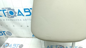 Front left headrest for Honda Accord 14-17, beige leather, dry-cleanable, dented