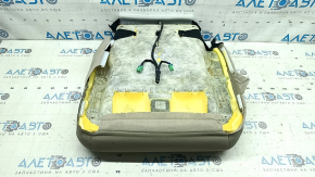 Driver's seat back upholstery for Honda Accord 13-17, beige leather with perforation, heated, dry-cleanable