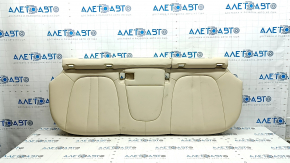 Rear seat cushion, 2nd row, BMW X5 G05 19-22, Canberra-Beige leather, heated, wrinkled, needs cleaning