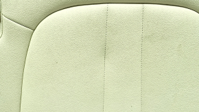 Rear seat cushion, 2nd row, BMW X5 G05 19-22, Canberra-Beige leather, heated, wrinkled, needs cleaning