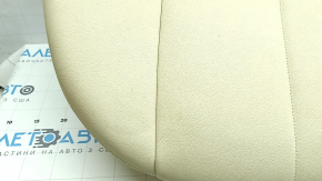 Rear seat cushion, 2nd row, BMW X5 G05 19-22, Canberra-Beige leather, heated, wrinkled, needs cleaning