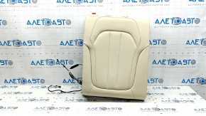 Rear seat backrest, 2nd row, right, BMW X5 G05 19-22, Canberra-Beige leather, heated, wrinkled, needs cleaning