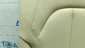 Rear seat backrest, 2nd row, right, BMW X5 G05 19-22, Canberra-Beige leather, heated, wrinkled, needs cleaning