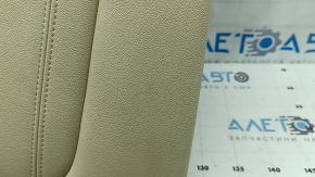 Rear seat backrest, 2nd row, right, BMW X5 G05 19-22, Canberra-Beige leather, heated, wrinkled, needs cleaning