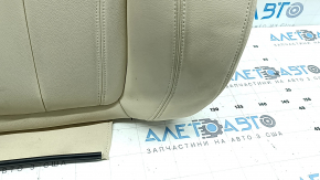 Driver's seat back upholstery BMW X5 G05 19-22 Canberra-Beige leather, heated, wrinkled, needs cleaning