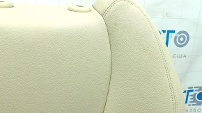 Driver's seat back upholstery BMW X5 G05 19-22 Canberra-Beige leather, heated, wrinkled, needs cleaning