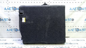 Rear row of seats, upper left, Ford Fusion mk5 17-20, black leather, perforated, Titanium, with belt and armrest, for cleaning