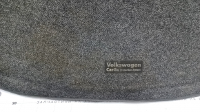 VW Beetle 12-18 trunk carpet, black, cracked