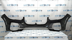 Bare front bumper for BMW X5 G05 19-23 with parking sensors and PMA, black, broken fasteners