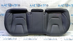 Rear row of seats, lower part, Ford Fusion mk5 17-20, black leather, perforated, Titanium, needs cleaning, scratches