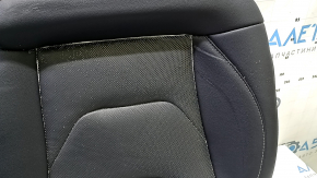 Rear row of seats, lower part, Ford Fusion mk5 17-20, black leather, perforated, Titanium, needs cleaning, scratches