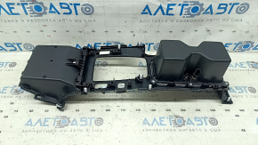 Center console trim with cup holder for Honda Accord 2013-2015, type 1, glossy black, scratches