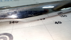 Honda Accord 17 hybrid rear bumper molding, restyling, chrome, scratches, crack in mount, scratches, peeling chrome, dented