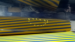 Lincoln MKZ 13-20 keyless rear right door assembly, blue N1, dents, scratches on the trim