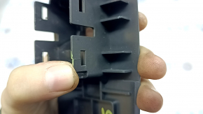 Lincoln MKZ 16-20 front right window control trim, black, textured, cracks in the fasteners