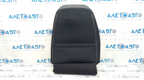Honda Clarity 18-21 USA passenger seat back trim, gray cloth + black leather combination, heated, wrinkled, needs cleaning