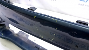 Front bumper, bare, Ford Fusion mk5 19-20, without parking sensors and tow hook, blue, cracked, dented, scuffed