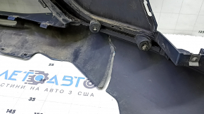 Front bumper, bare, Ford Fusion mk5 19-20, without parking sensors and tow hook, blue, cracked, dented, scuffed