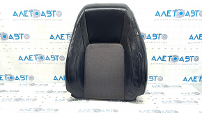 Driver's seat back cover for Honda Clarity 18-21 USA, gray cloth + black leather combination, heated, wrinkled, needs cleaning