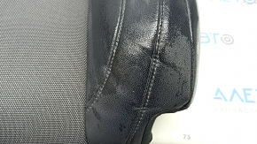 Driver's seat back cover for Honda Clarity 18-21 USA, gray cloth + black leather combination, heated, wrinkled, needs cleaning