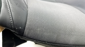Driver's seat back cover for Honda Clarity 18-21 USA, gray cloth + black leather combination, heated, wrinkled, needs cleaning
