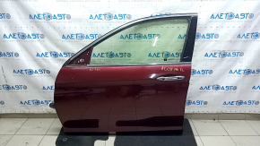 Front left door assembly for Honda Accord 13-17 keyless, red R-543P, scratches, scuffs, dents