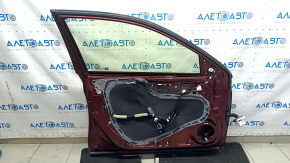 Front left door assembly for Honda Accord 13-17 keyless, red R-543P, scratches, scuffs, dents
