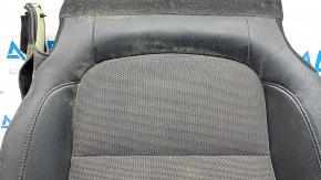 Driver's seat cushion cover for a Honda Clarity 18-21 USA, gray cloth + black leather combination, heated, wrinkled, needs cleaning