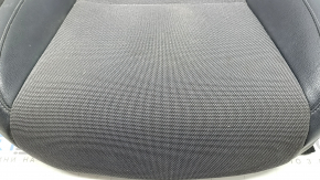 Driver's seat cushion cover for a Honda Clarity 18-21 USA, gray cloth + black leather combination, heated, wrinkled, needs cleaning