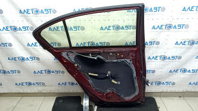 Rear left door assembly Honda Accord 13-17 red R-543P, scratches, dents