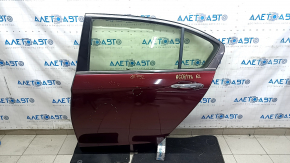 Rear left door assembly Honda Accord 13-17 red R-543P, scratches, dents
